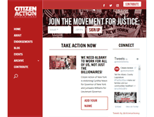 Tablet Screenshot of citizenactionny.org